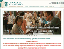 Tablet Screenshot of hamakuamushrooms.com